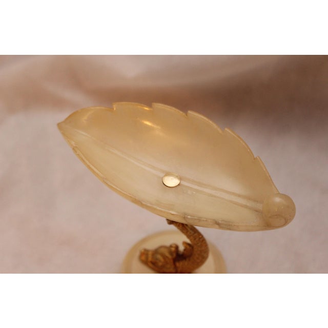 Footed Vase Gold Dolphin Decor, 1950s For Sale - Image 17 of 18
