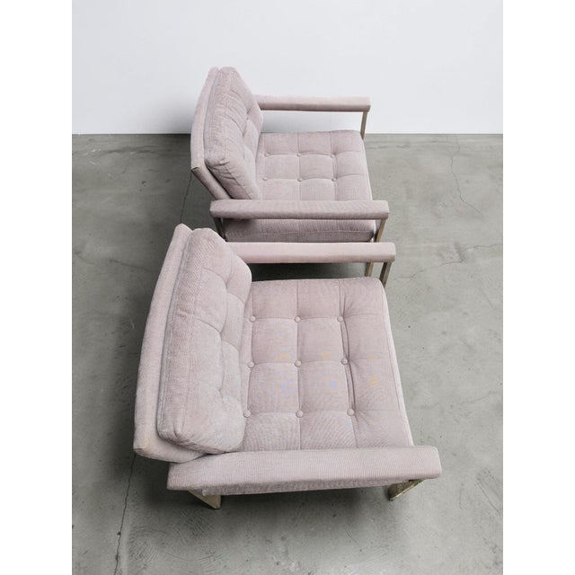 1970s Pair of Lounge Chairs Style of Milo Baughman For Sale - Image 11 of 13