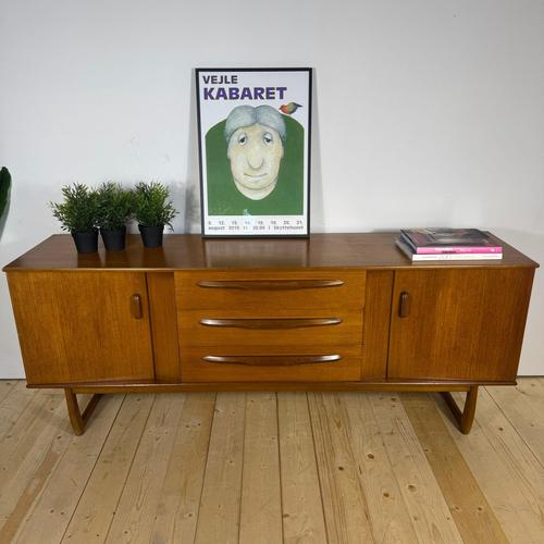 Vintage Teak Sideboard Mid-Century Modern Credenza 1960s For Sale - Image 10 of 12