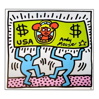 Keith Haring, Andy Mouse III, 1990, Screenprint For Sale