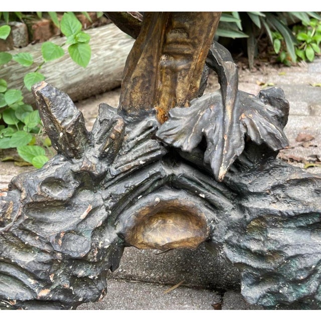 Green 19th Century Venetian Gilded, Carved Wood Grotto Style Table For Sale - Image 8 of 10