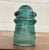 Industrial Vintage Hemingray No 9 Aqua Glass Insulator For Sale - Image 3 of 9
