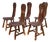 Brutalist Chair in Oak by De Puydt, 1960s For Sale