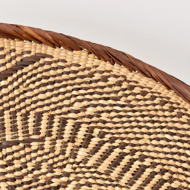 African Early 20th Century Tonga Binga Basket 20 Inch For Sale - Image 3 of 8