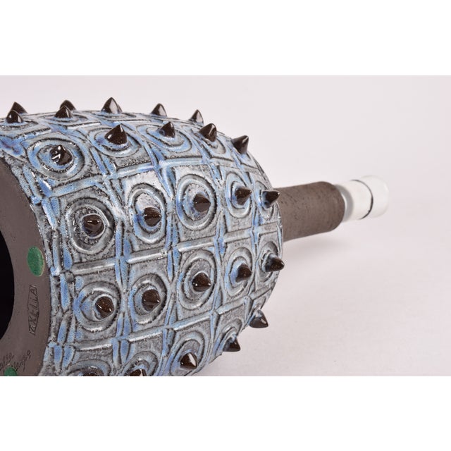 Blue Danish Tall Sculptural Table Lamp by Jette Hellerøe for Axella, 1970s For Sale - Image 8 of 14