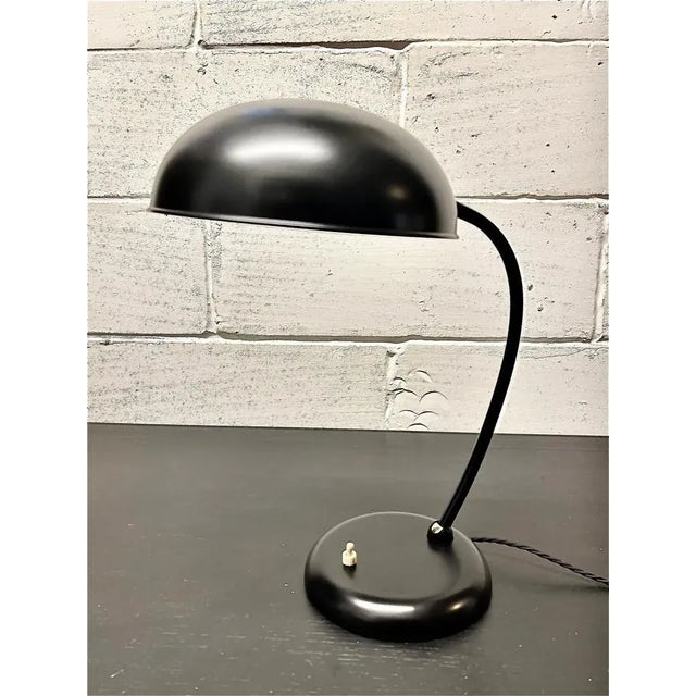 Mid-Century Modern Bauhaus German Table Lamp from Gecos, 1930s For Sale - Image 3 of 11