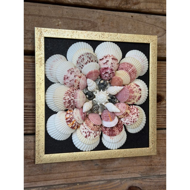Custom Framed Seashell Wall Art in the Manner of a Sailor’s Valentine For Sale - Image 11 of 12
