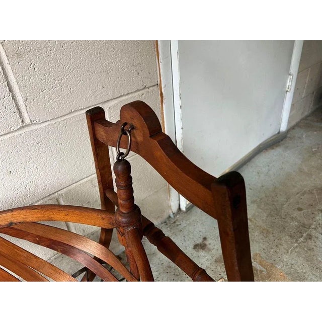 Farmhouse 19th Century Antique Bentwood Field Basket For Sale - Image 3 of 11