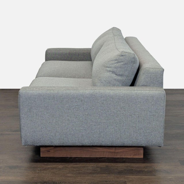Modern Room & Board Pierson Modern Gray Loveseat – Comfortable and Stylish Seating For Sale - Image 3 of 7