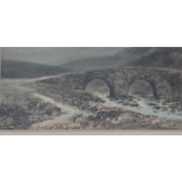 Realism Antique 1910s English Landscape Print the Dart at Two Bridges For Sale - Image 3 of 4