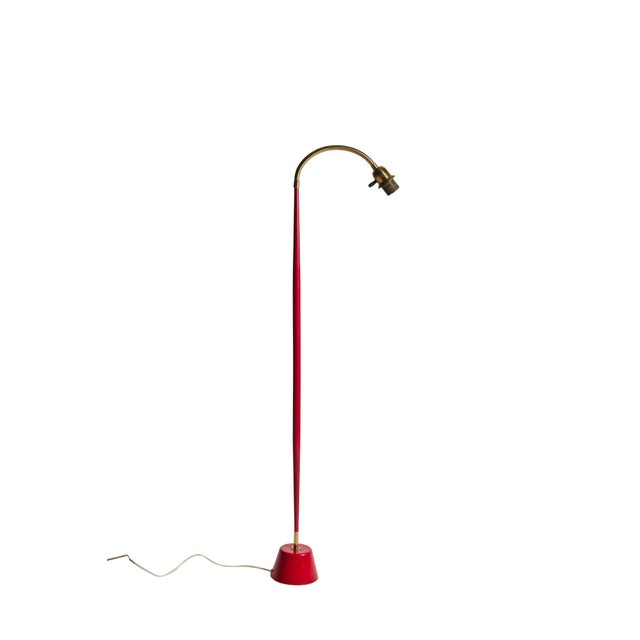 Mid-Century Modern Floor Lamp by Lisa Johansson-Pape for Asea, Sweden, 1950s For Sale - Image 3 of 5