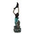 Metal Large Bronze Mermaid and Fish Fountain Sculpture - 62"h For Sale - Image 7 of 9