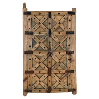 Carved Wood Shutter For Sale