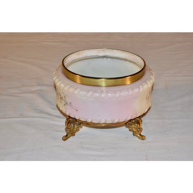 Wave Crest Glass Ferner, Ca 1900 For Sale - Image 4 of 12