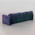 Maralunga Sofa by Vico Magistretti for Cassina Blue Stripe 3-Seat Italian Vintage Sofa For Sale - Image 6 of 7