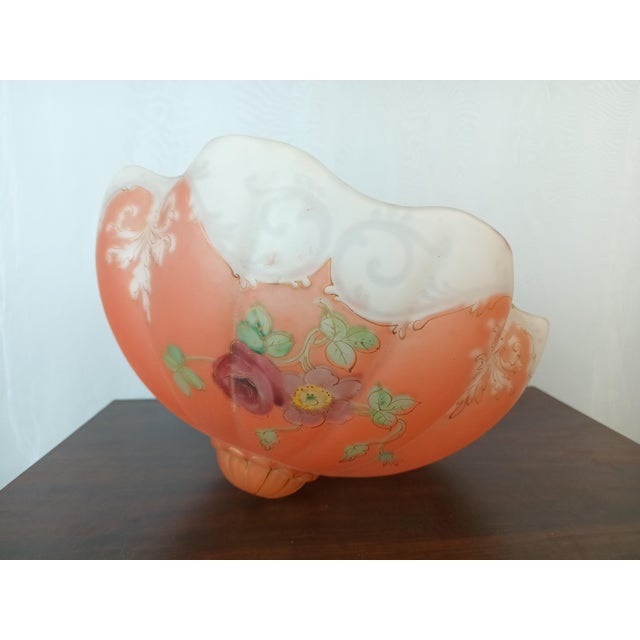 Large Vintage Puffy "Oxford" Table Lamp Shade 14" Diameter For Sale - Image 10 of 14