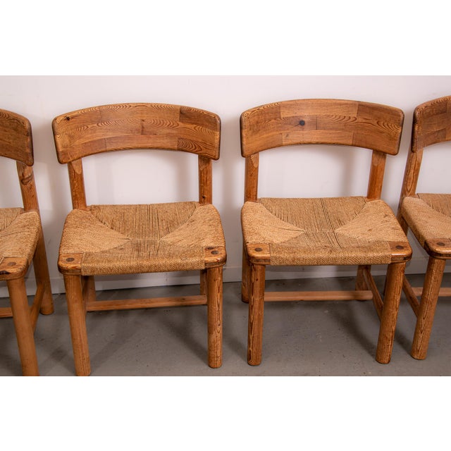 Pine and Chord Chairs by Rainer Daumiller, 1985, Set of 5 For Sale - Image 10 of 11