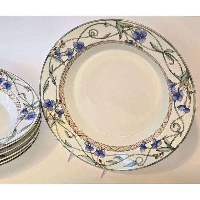 1980s Floral Dansk Bowls- Set of Six For Sale - Image 9 of 12