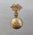 Victorian style goldtone pocket watch style pendant with floral motif brooch with security clasp. Drop doesn't open, it's...