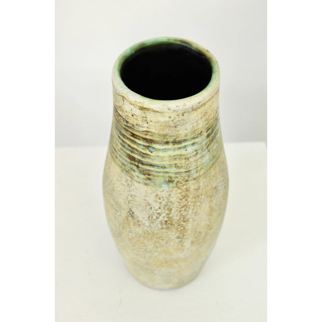 1950s 1950s Les 2 Potiers Michelle and Jacques Serre French Ceramic Vase Signed 2 Potiers For Sale - Image 5 of 8