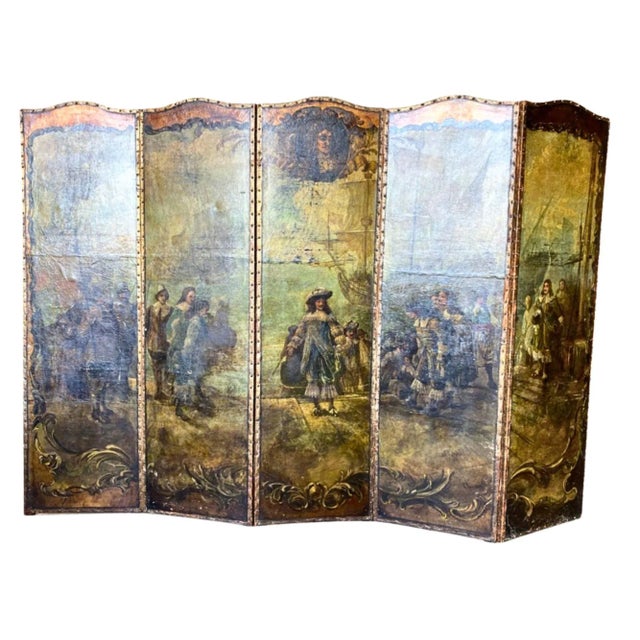 18th Century 18th Century Paravento Oil Painting For Sale - Image 5 of 5