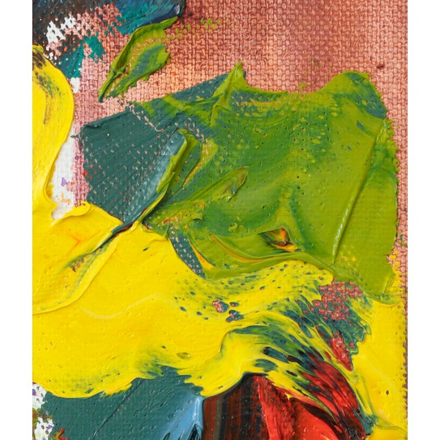 "Yesterday I Was a Rock / Today I Am a Stone / Sitting on the Ground" Original Abstract Oil Painting Triptych by Simon Findlay For Sale - Image 10 of 10