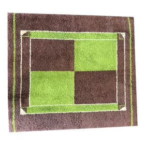 Vintage Art Deco Scandinavian Area Rug - 4' X 4'