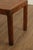 Henredon 'Artefacts' Oak and Brass Campaign End Table For Sale - Image 12 of 12