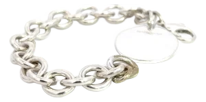 1990s Tiffany & Co Estate Bracelet 6.75" Sterling Silver
