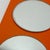 Orange Geometric Orange Triple Wall Mirror, 1980s For Sale - Image 8 of 13