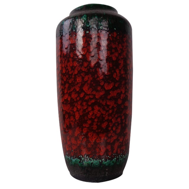 Large Pop Art Model 517-50 Vase in Glazed Lava Ceramic from Scheurich, 1970s For Sale