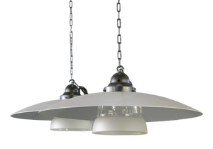 Mithras Glass Pendant Light by August Walter & Sohne, 1930s