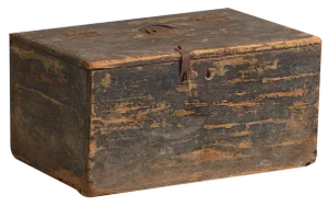 Antique Cobalt Blue Ammunition Trunk, 1900