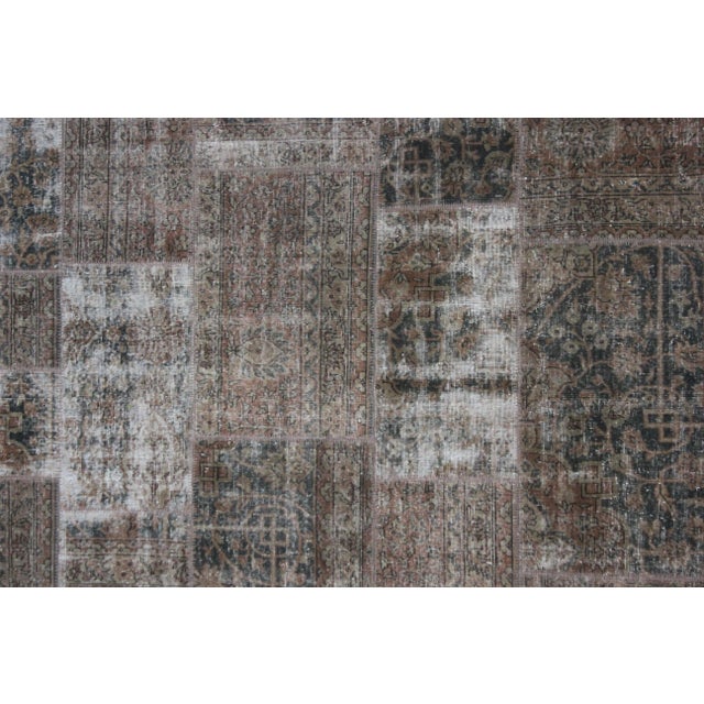 A beautiful antique Patchwork rug. It's in very good condition, practically new. This Patchworks rug is produced of older...