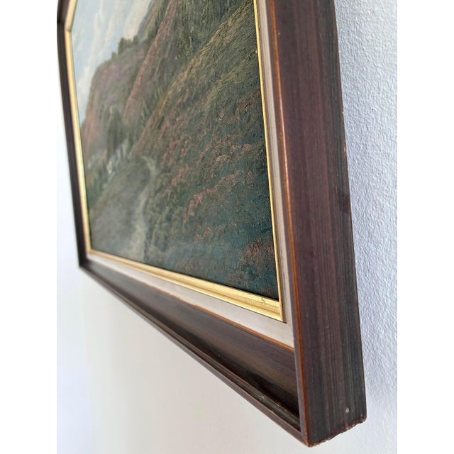 Rustic Countryside Landscape, Oil Painting, Framed For Sale - Image 3 of 16