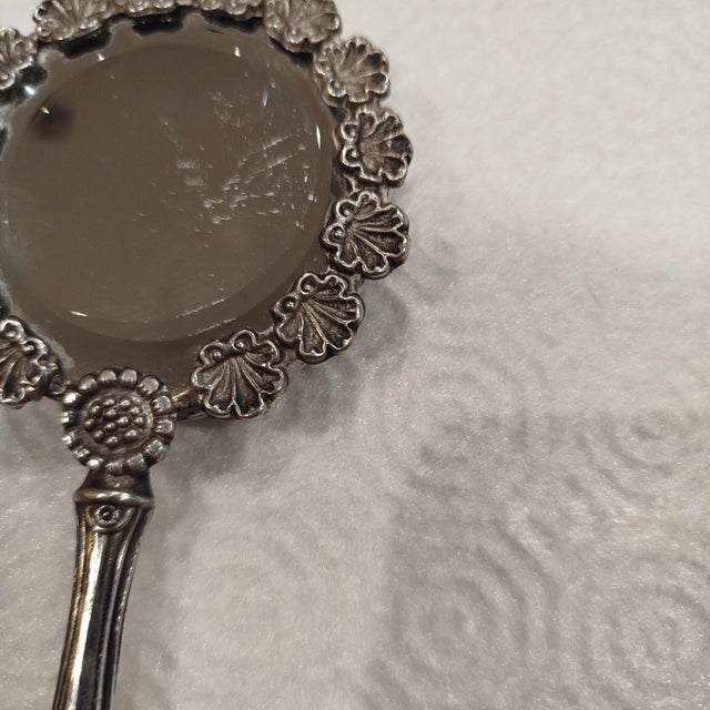 1930s Silver Hand Mirror, 1930s For Sale - Image 5 of 12