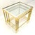 Fine Polished Brass Glass Mirrored Frames Tops Nesting Side Tables Stands Redone For Sale - Image 12 of 16