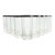 1950s Dorthy Thorpe “Silver Band” Set of 9 Highball Tumbler Glasses For Sale