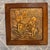 Unique hand hammered repousse copper wall plaque art with a squirrel and tree branch decoration. H 15.25” x W 15.25”