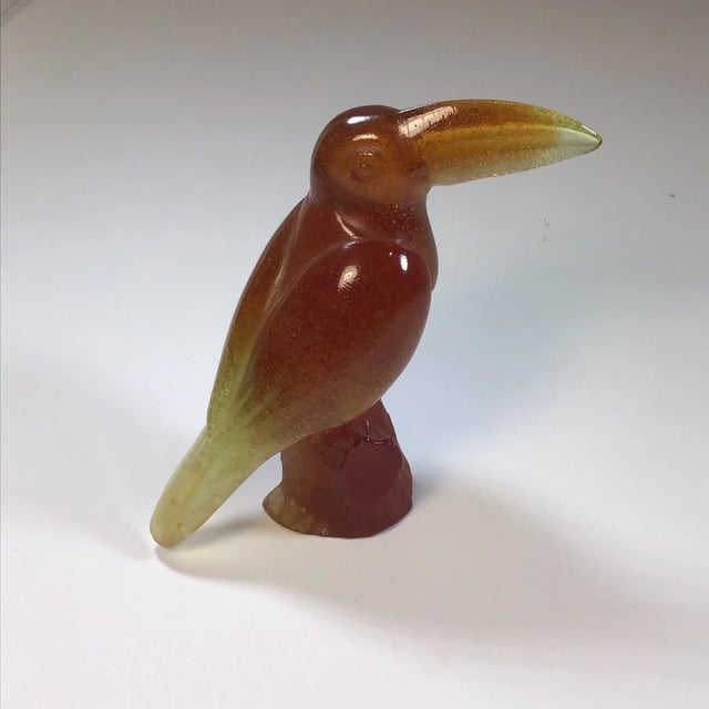 Daum Nancy 2000’s Daum French Crystal Toucan For Sale - Image 4 of 8