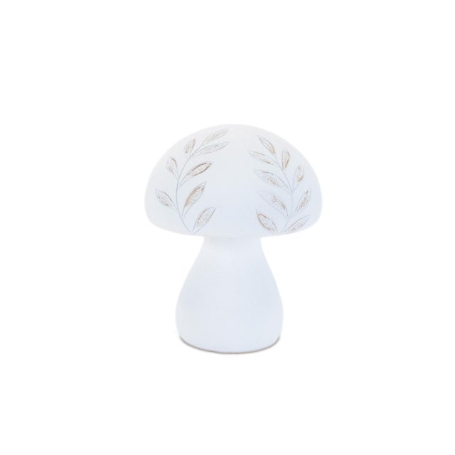 Contemporary Etched Mushroom Decor (Set of 2) For Sale - Image 3 of 3