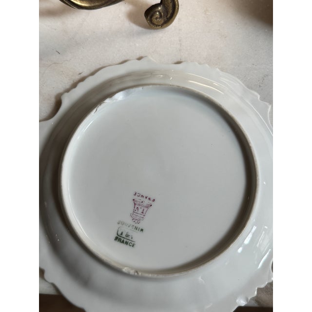 Antique T&v Limoges France Gilt Cherub Porcelain Plates – Set of 4 For Sale - Image 11 of 12