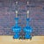 Blue Mid 20th Century Mid-Century Modern Blue Murano Glass Table Lamps - a Pair For Sale - Image 8 of 10