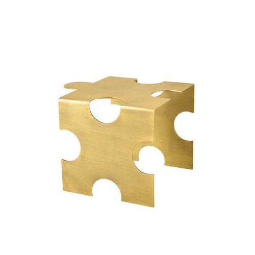 Puzzle Coffee Table in Brushed Brass by Veliento For Sale - Image 6 of 6