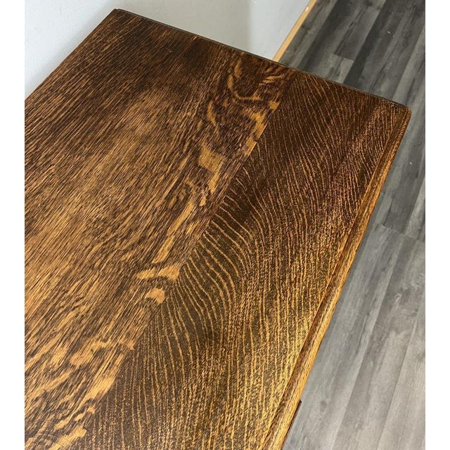 Vintage French Louis XVI Style Oak Cabinet For Sale - Image 11 of 12