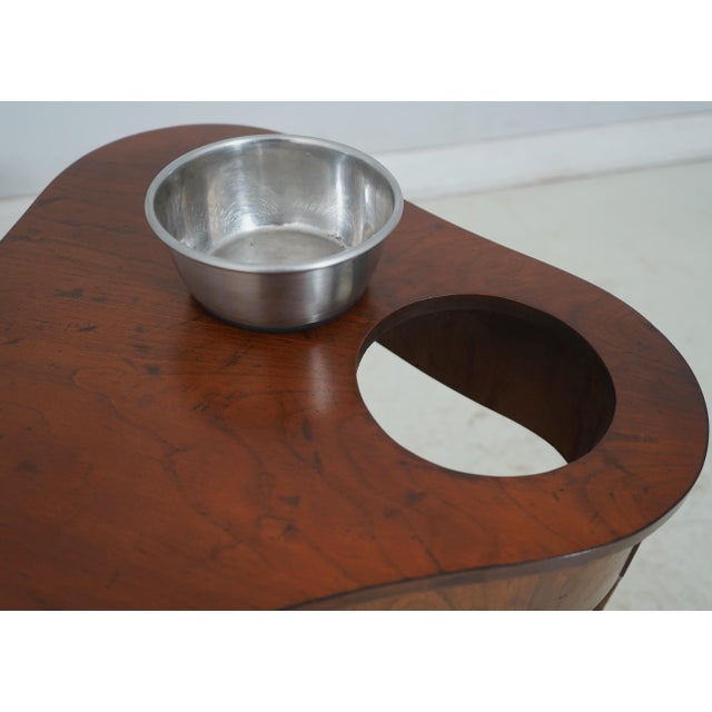 Baker Furniture Company Baker Walnut 3 Tier Wine Table For Sale - Image 4 of 16