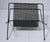 MCM Atomic Black Metal Pierced Sunburst Magazine Rack Holder For Sale - Image 4 of 5