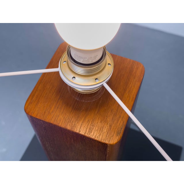Vintage Teak Table Lamp, 1970s For Sale - Image 10 of 15