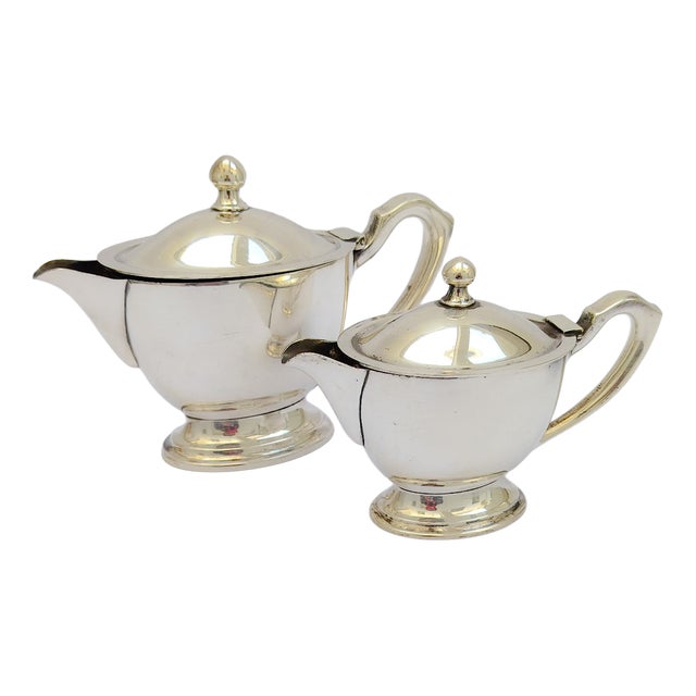 Sauceboats in Nickel Silver by Gio Ponti, 1930s, Set of 2 For Sale