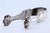 Silver Ice Tongs with Reliefs and Application on the Stem, in Good conditions. Designed 1920 to 1949